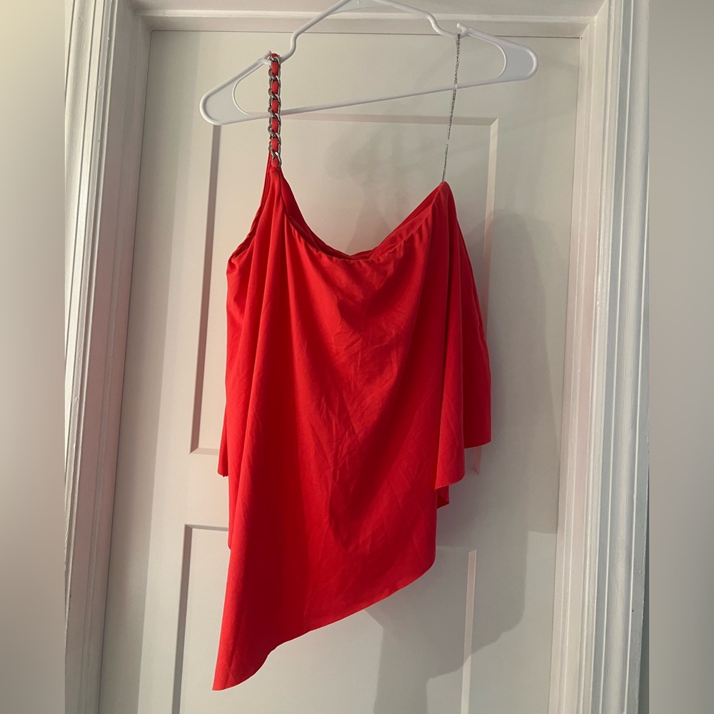 Michael Kors One Shoulder Tankini Swimsuit